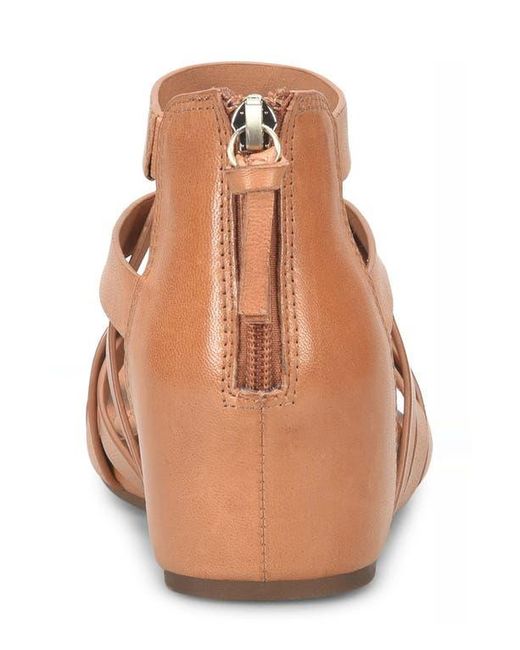 Söfft Brown Vivi Platform Wedge Sandal