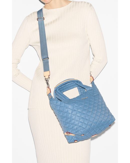 MZ Wallace Blue Small Sutton Deluxe Tote