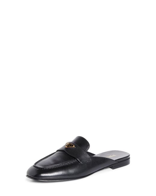 Prada Black Logo Loafer Mule