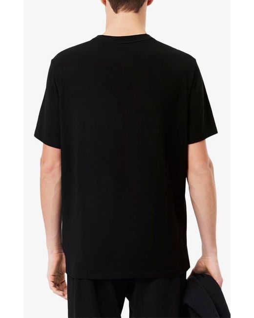 Lacoste Black Logo Lounge T-Shirt for men