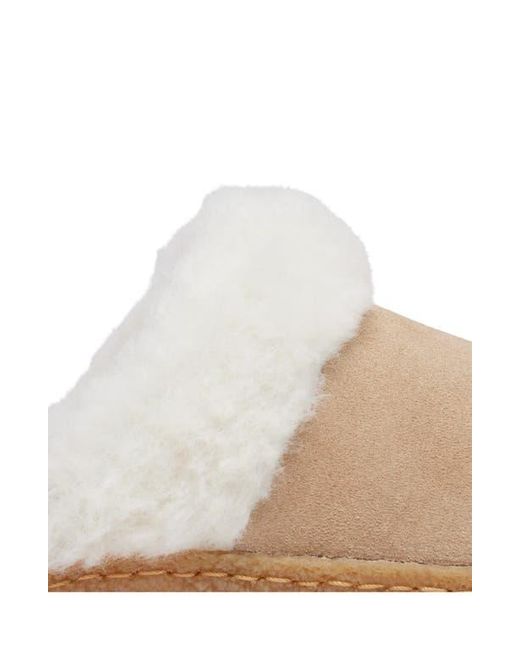 Sorel White Nakiska Ii Faux Shearling Lined Slide Slipper