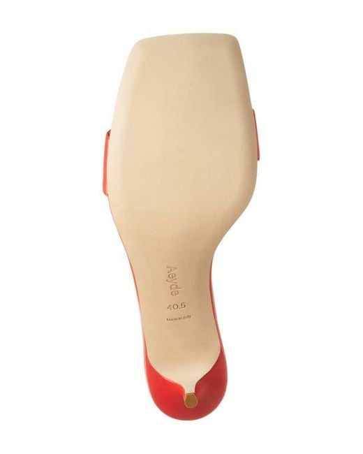 Aeyde Red Ilvy Slide Sandal