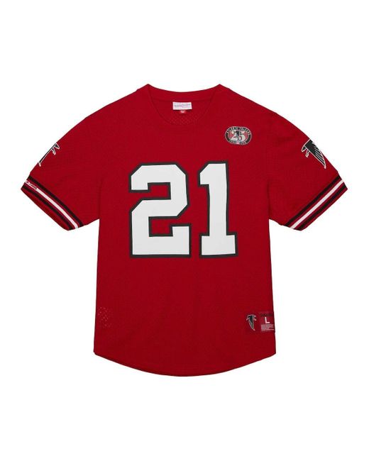 Deion Sanders Atlanta Falcons Mitchell & Ness Throwback Retired Player Name  & Number Long Sleeve Top 