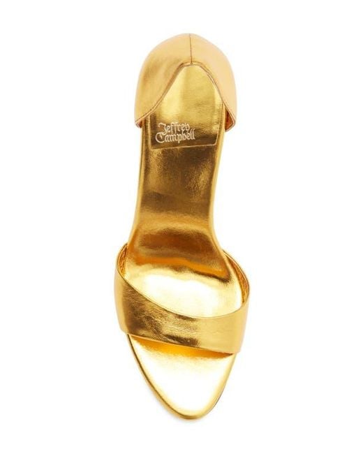 Jeffrey Campbell Metallic Cheat Code Stiletto Sandal
