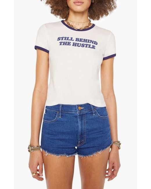 Mother Blue The Itty Bitty Cotton Graphic Baby Tee
