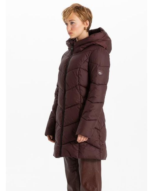Point Zero Brown Classic Long Puffer Design