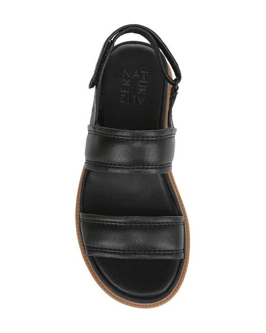 Naturalizer Black Attract Slingback Platform Sandal