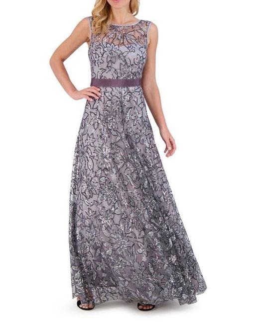 Eliza J Sequin A-Line Gown in Purple | Lyst