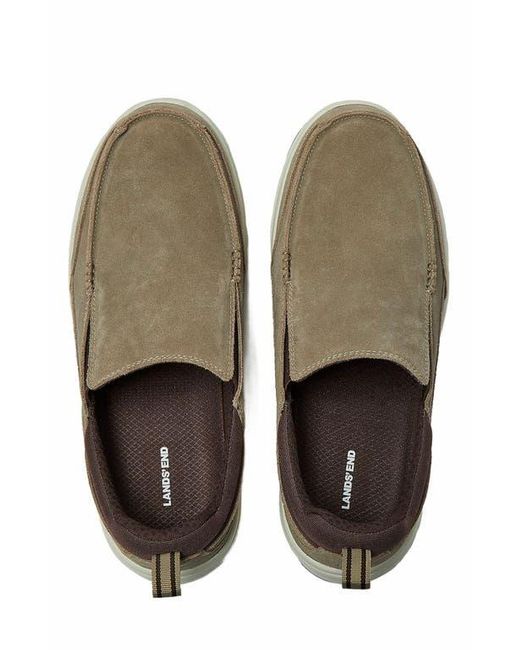 Lands' End Brown Casual Slip On Loafers for men