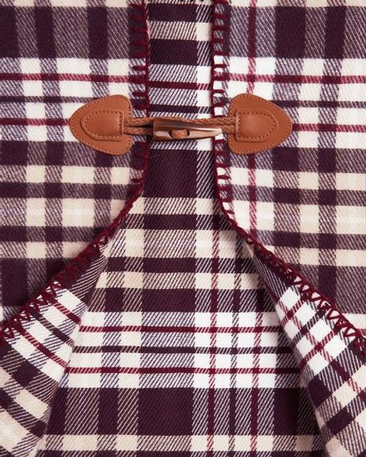 Fable England Red Check Cape