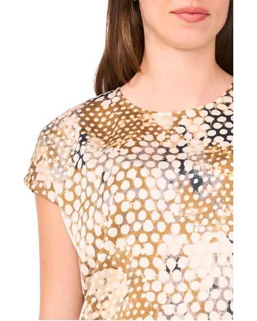 Halogen® Multicolor Print Cap Sleeve Top