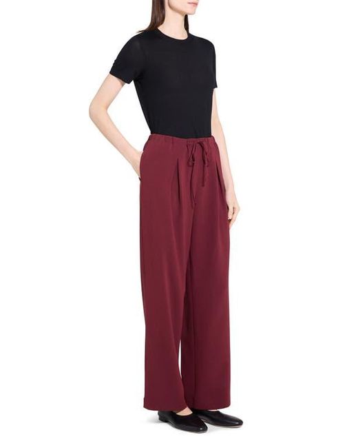 Theory Red Drawstring Pants