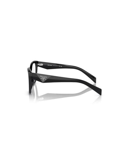 Prada Black 54Mm Irregular Optical Glasses