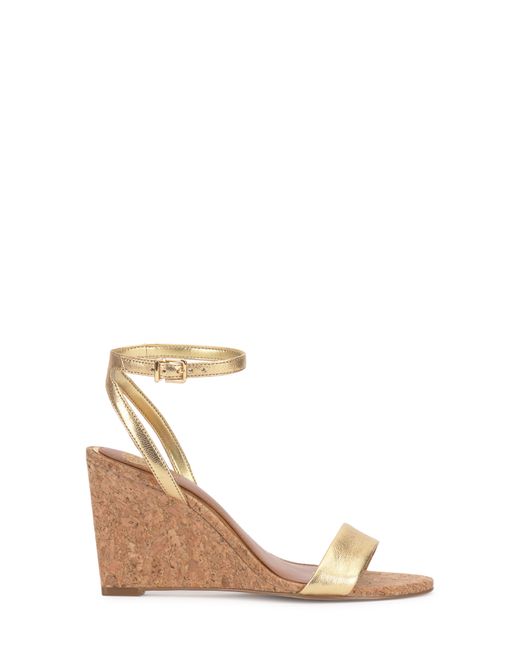 Vince Camuto Metallic Jefany Ankle Strap Wedge Sandal