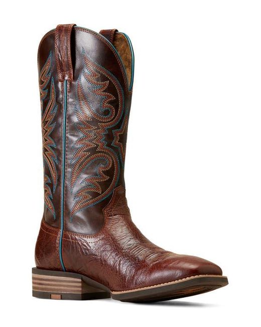 Ariat Brown Richochet Square Toe Cowboy Boot for men