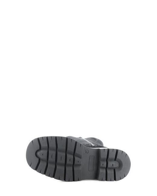 Bos. & Co. Black Suede Wool-Lined Platform Boots