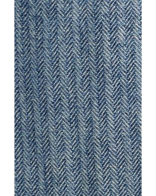 Elwood Blue Bleacher Stripe Denim Overalls for men