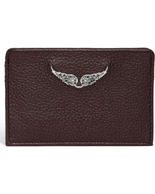 Zadig & Voltaire Brown Pass Leather Card Case