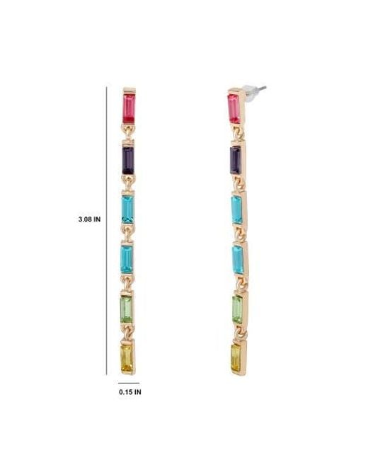 BCBGMAXAZRIA Metallic Linear Drop Earrings