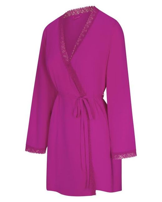 Savage x Fenty Snug Hug Short Robe in Purple | Lyst