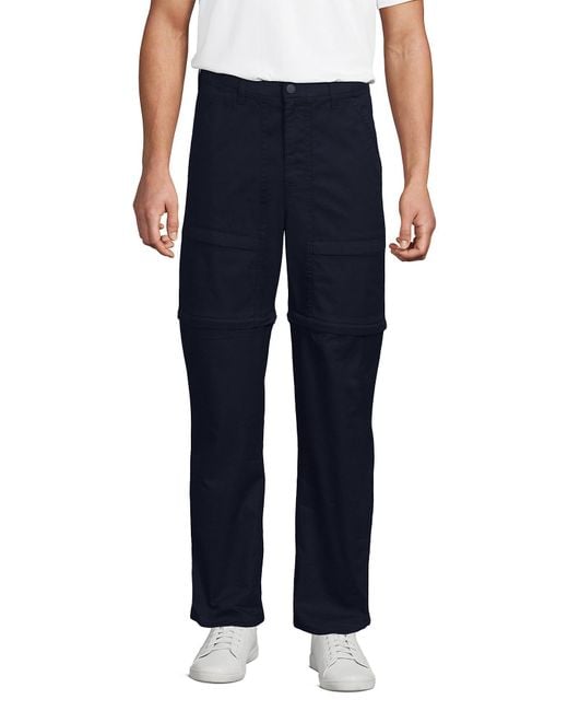 Lands' End Blue Zip Off Pant for men