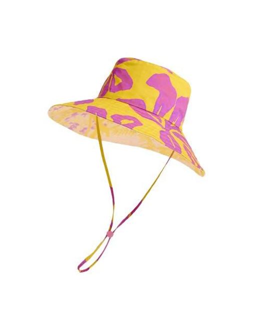 Lost Pattern Pink Tropical Bliss Reversible Sun Hat