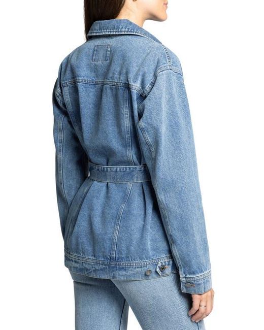 Thread & Supply Blue Nevada Belted Denim Jacket