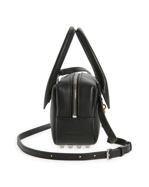 Alexander Wang Black Roux Small Top Handle Bag
