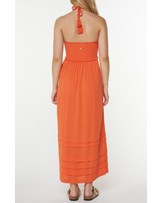 roxy orange dress Roxy Women's Downriver Midi Dress