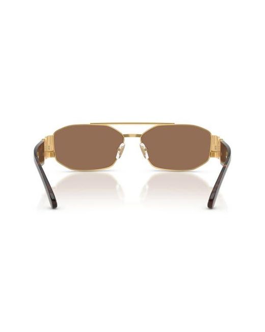 Versace Brown 58Mm Irregular Sunglasses for men