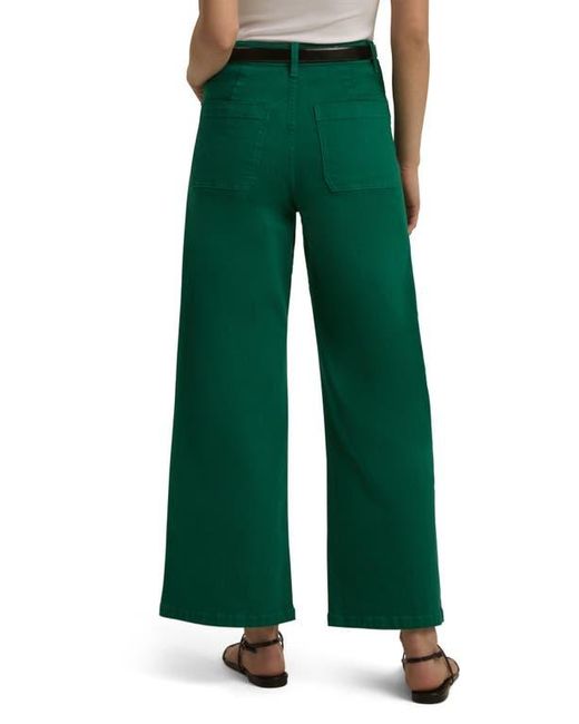 FAVORITE DAUGHTER Green The Mischa Super High Waist Wide Leg Jeans