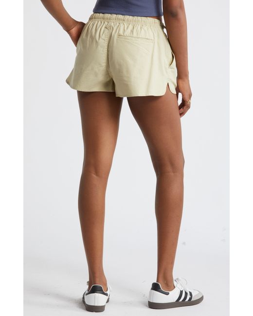 BP. Natural Drawcord Poplin Shorts