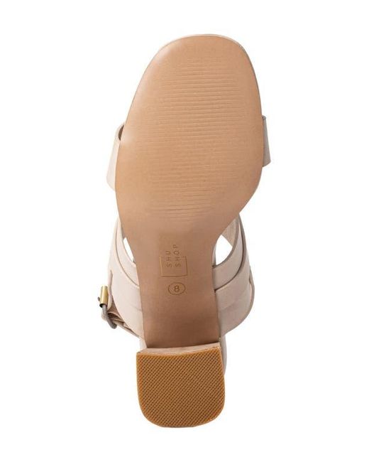 Shu Shop Pink Hannah Block Heel Slingback Sandal