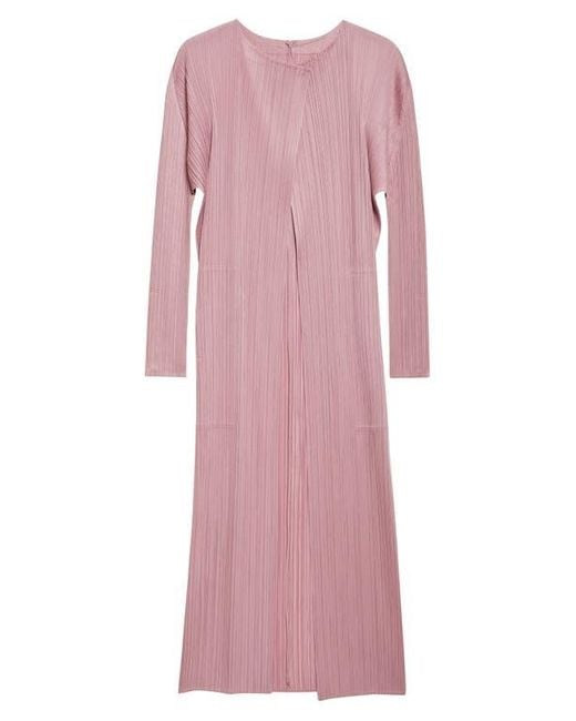 Pleats Please Issey Miyake Pink Monthly Colors September Pleated Coat