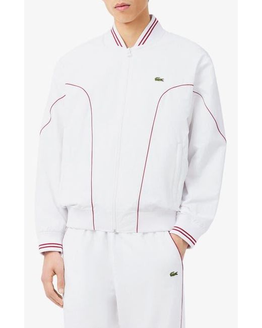 Lacoste White Track Jacket for men