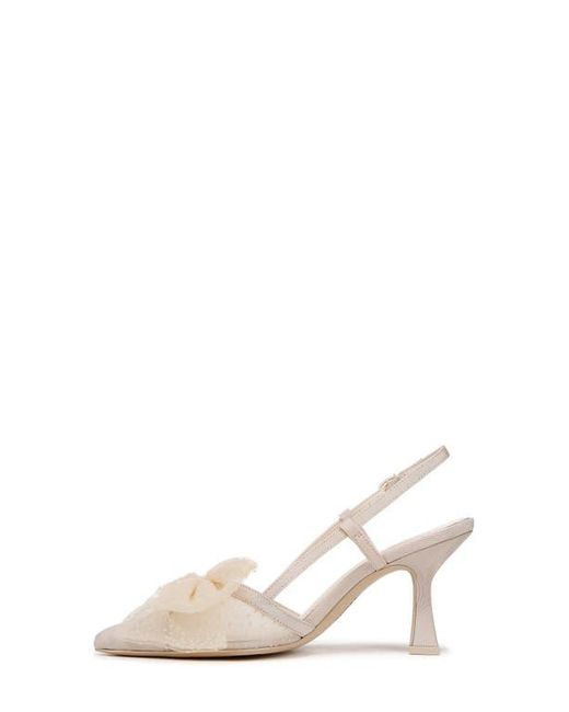 Circus by Sam Edelman White Tess Pointed Toe Slingback Pump