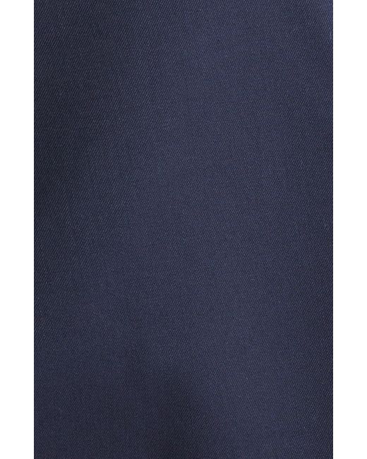 Commission Blue Double Layer Miniskirt