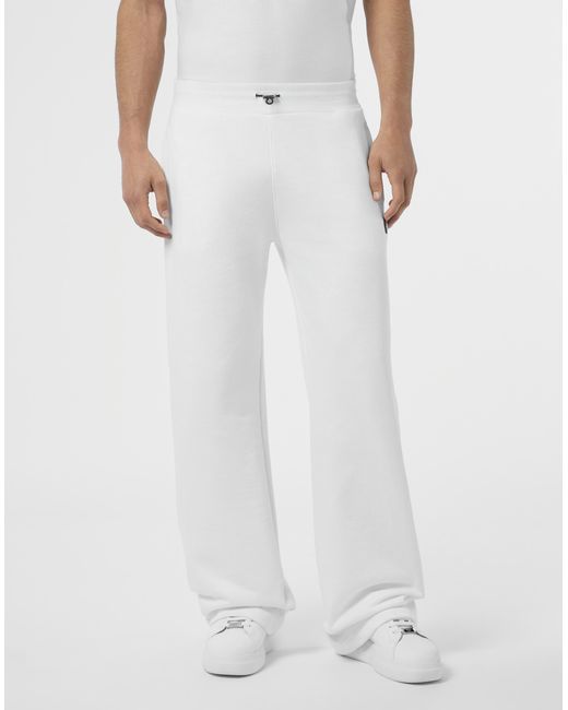 Philipp Plein White Jogging Pants Basic for men