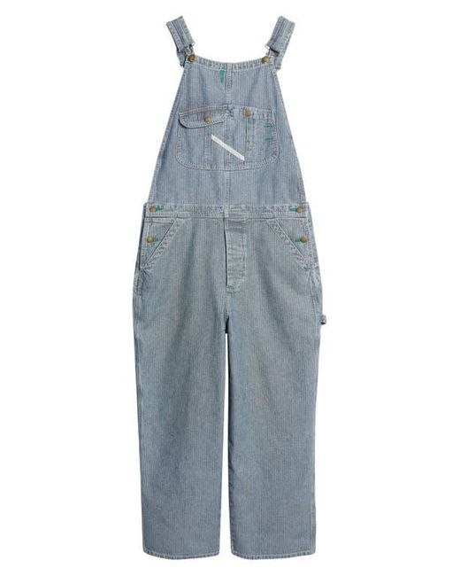 Elwood Blue Bleacher Stripe Denim Overalls for men