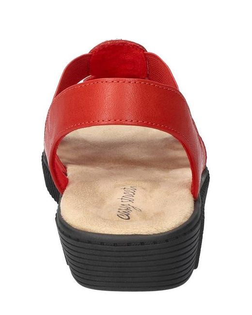 Easy Street Red Samira Embellished Sandal