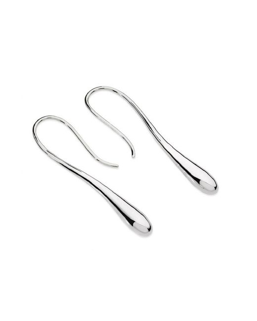 Lucy Quartermaine Metallic Solid Drop Earrings
