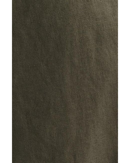 NN07 Gray 1454 Aden Flat Front Linen Chinos for men