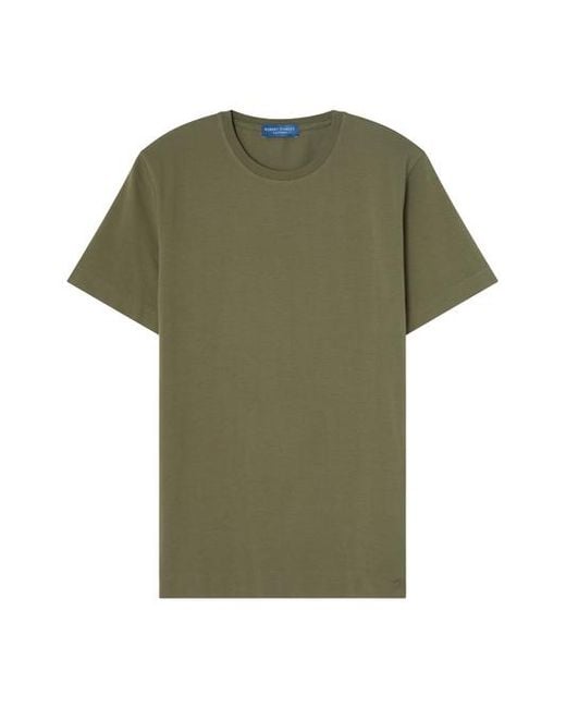 Robert Talbott Green Stretch Jersey Dean Tee for men