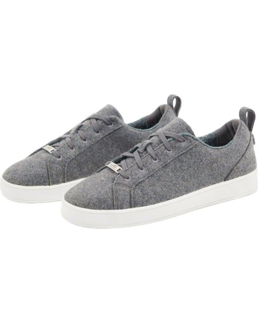 GOBI Mongolian Cashmere Gray Cashmere Low Ankle Sneakers