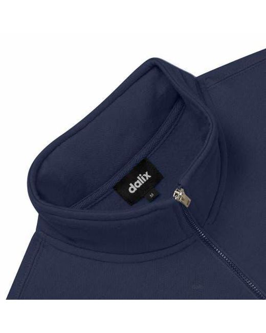 Alix Blue Heartly Ghost Quarter Zip Pullover