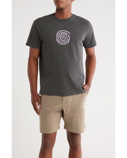 RVCA Gray Easter Basket Cotton Graphic T-Shirt for men