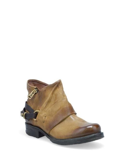 A.s.98 Brown Steve Studded Bootie