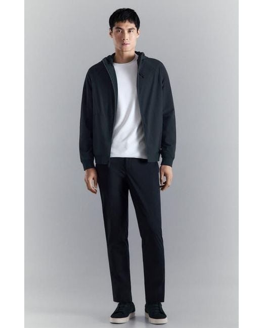 Mango Black Performance Zip Hoodie for men