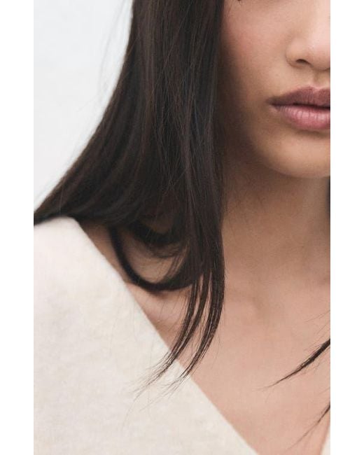 Mango White Simone Cardigan