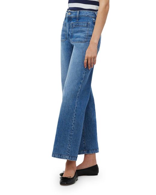 Madewell Blue The Perfect Vintage Patch Pocket Wide Leg Jeans